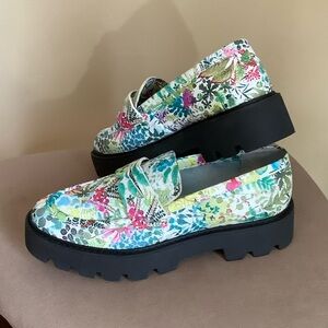 Franco Sarto Vibrant Floral Loafers